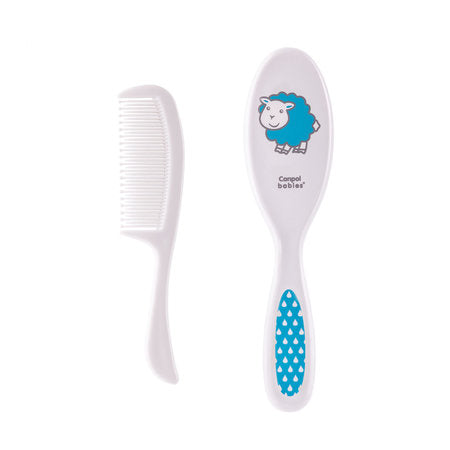Hairbrush and comb set soft assorted