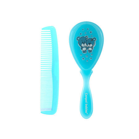 Hairbrush and comb set firm