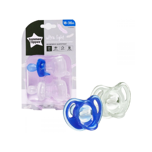 TT 433455 SILICONE SOOTHER 18-36 TWIN