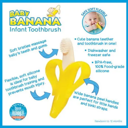 BABY BANANA TOOTHBRUSH TEETHER