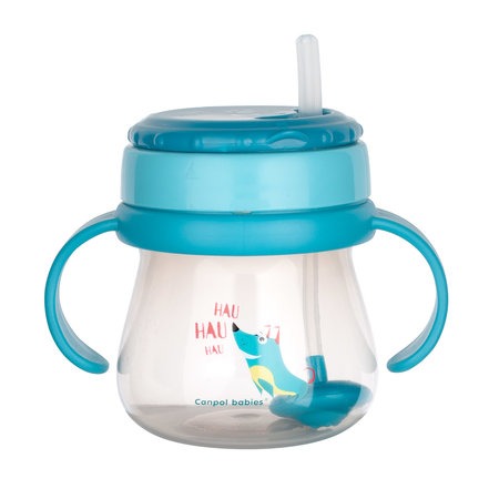 Canpol babies Cup with Weighted Flip-top Straw 250ml