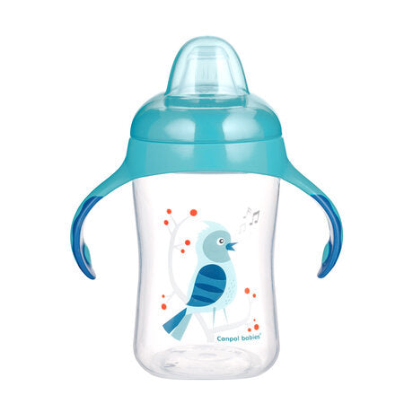 Canpol babies Non-spill Cup Soft Silicon Spout 230ml TOYS blue