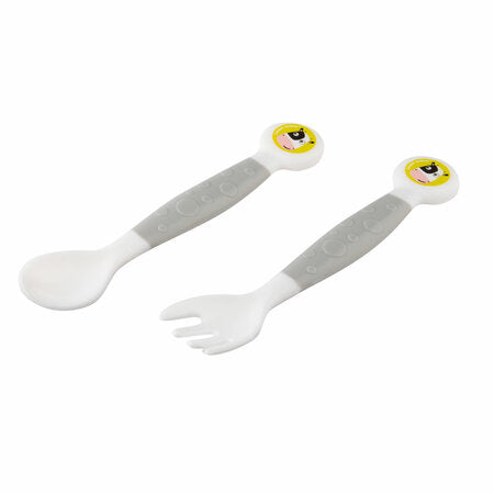 Flexible fork and spoon set