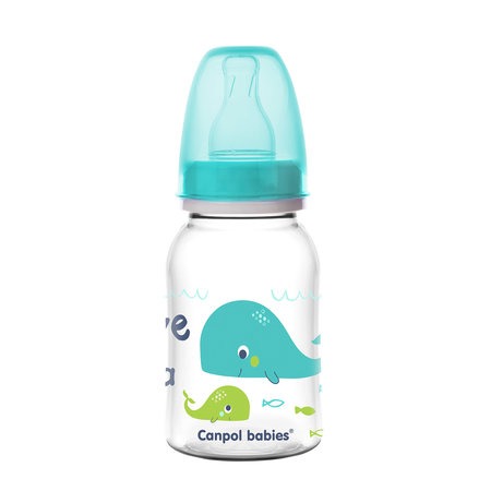 Canpol babies Narrow Neck Bottle 120ml PP LOVE&SEA