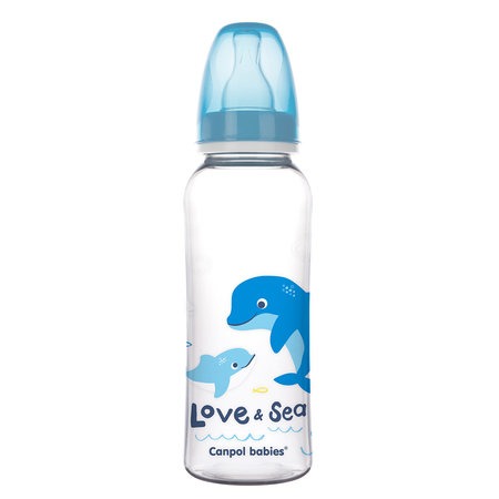 Canpol babies Narrow Neck Bottle 250ml PP LOVE&SEA