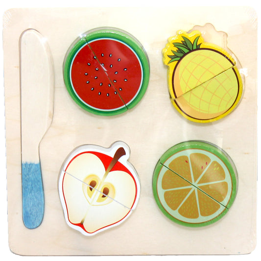 Wooden Puzzle - Fruit Cutting Apple Set - 5 pcs