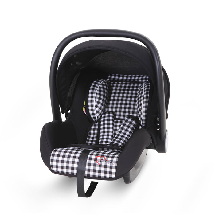 TINNIES BABY CARRY COT-BLACK CHECK