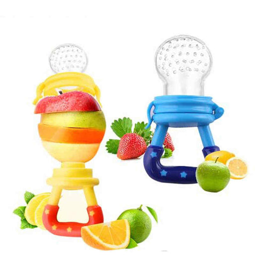 Fruit pacifier with rattle