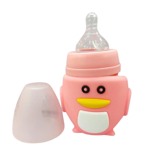 Baby Glass Feeder with Silicone Cover 120 ML
