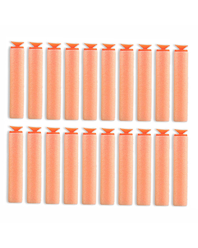 Soft Bullet Stick-On Nerf Bullet Darts - Orange (20 Pcs)