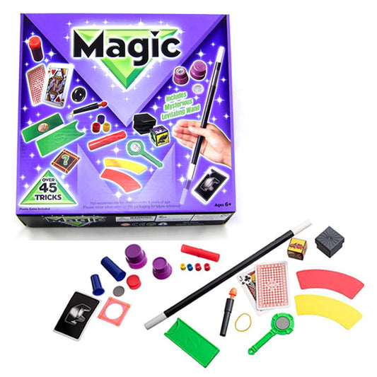 Kids Magic Tricks Set with Magic Wand - 45 tricks