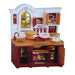 Classic Brown Country Kitchen Set with Light and Sound