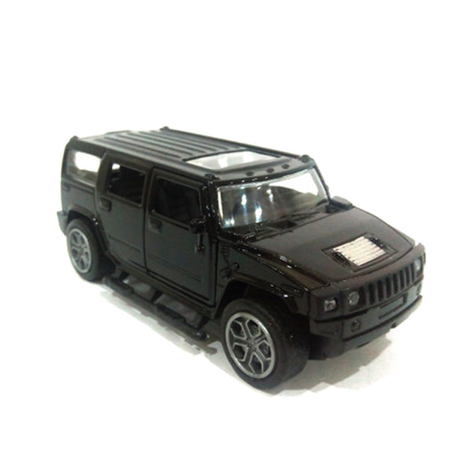 Hummer Scaled Model Metal Pull Back Die Cast with Light & Sound - Black