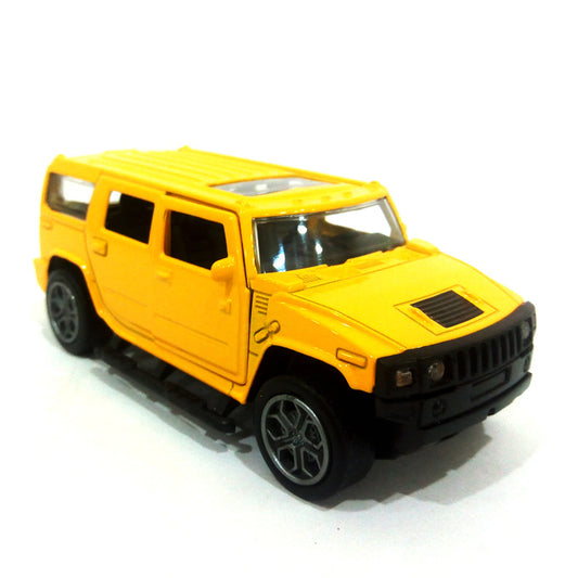 Hummer Scaled Model Metal Pull Back Die Cast with Light & Sound - Yellow