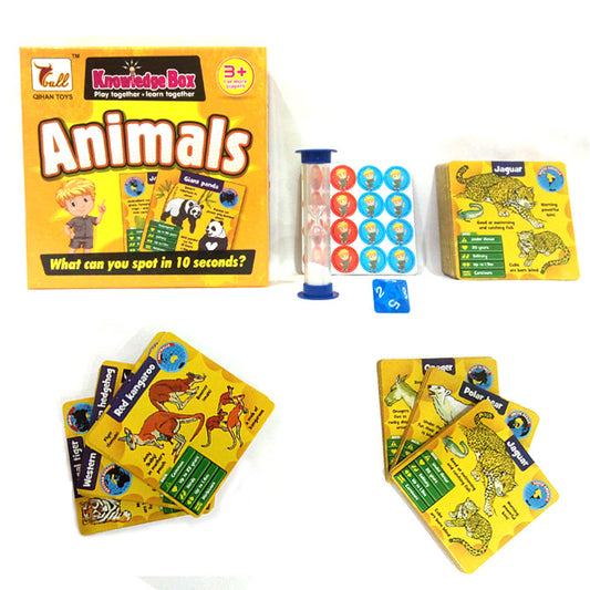 Animals Knowledge Box - Educational Learning Cards Game