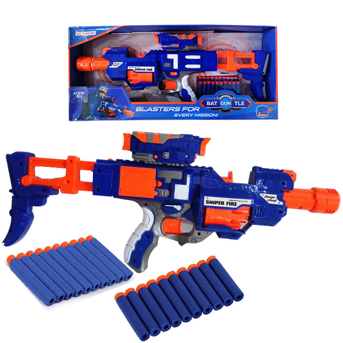 Blue Blaster Battle Nerf Dart Gun ? 23 inches