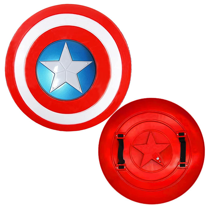 Captain America 12 inch Shield Superhero Dress up toys Suit for 4-10 Year Kids Boy Role Player
