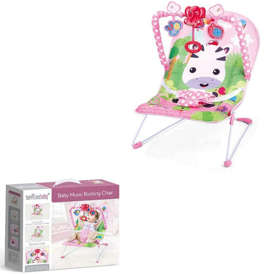 Baby Music Rocking Chair Happicutebaby - Pink