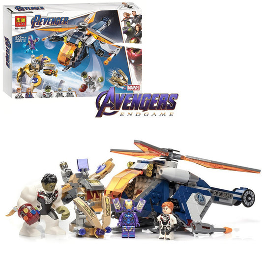 Avengers Hulk Rescue Helicopter Building Blocks For kids 11507 - 506Pcs