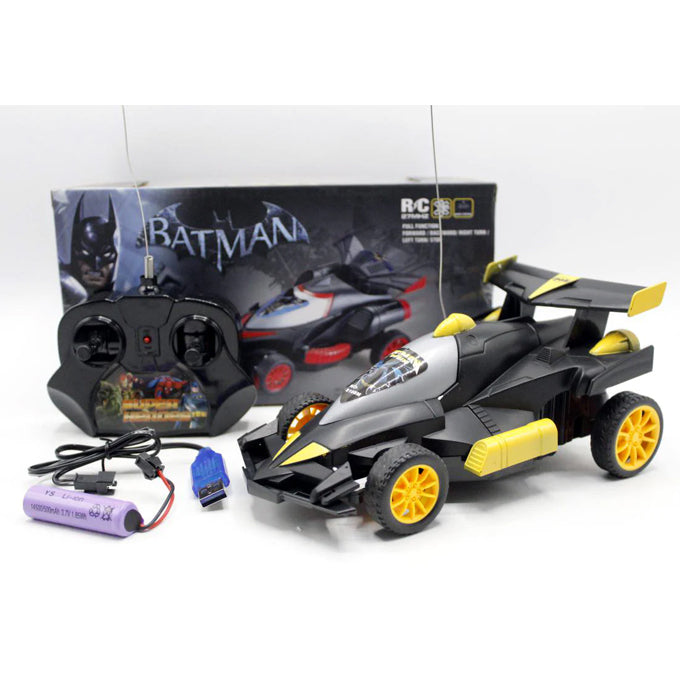 Remote Control Black Batman Chariot Car Kids Toy