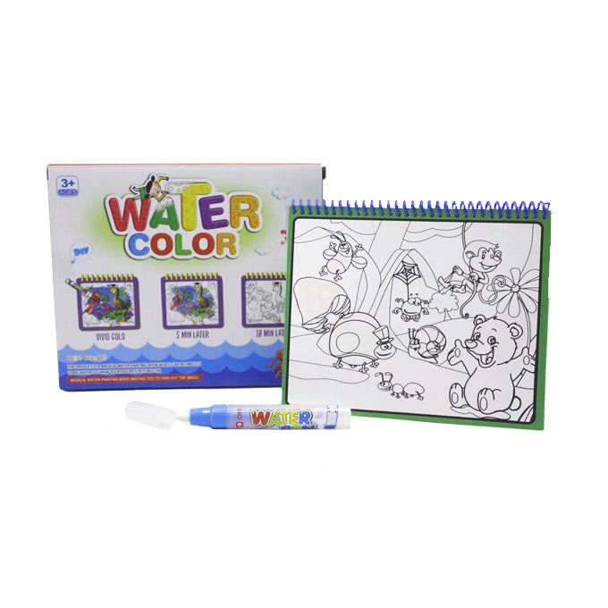 Magical Water Color Painting Book Zoo for Kids Educational Toy and Learning