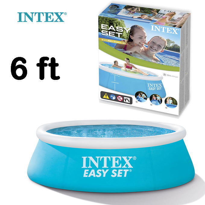 Intex 28101E Easy Set - 6 Feet x 20 Inches Pool - 6ft x 30ft - Blue