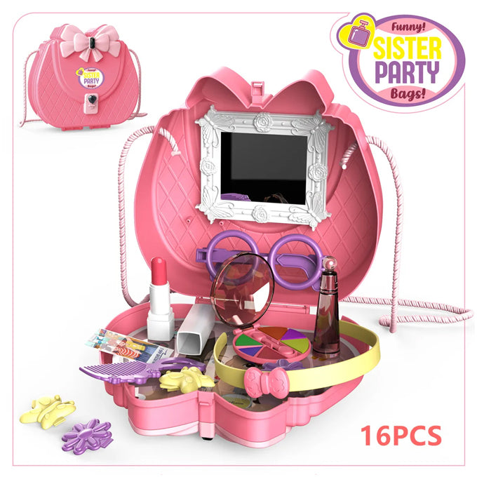 New Portable briefcase Sister Party Beauty Play Sets - 16pcs