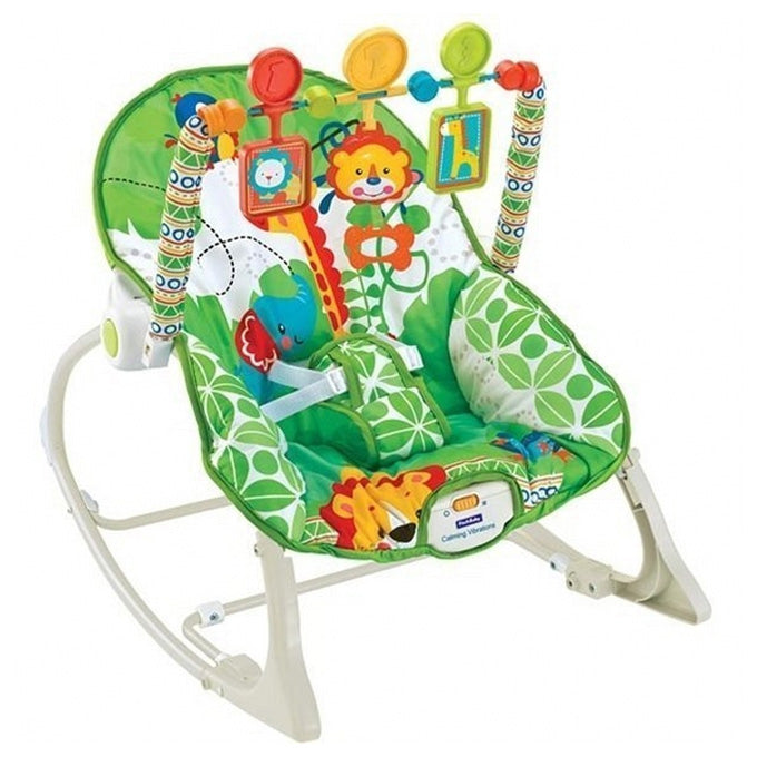 Fitch Baby: Infant to Toddler Bouncer Rocker - Green