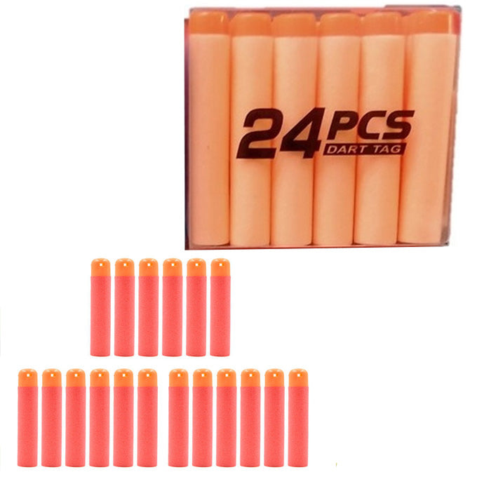 Nerf Soft Foam Bullet Darts - 24 pcs - Orange