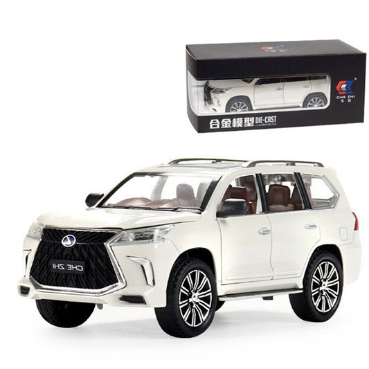 Lexus Land Cruiser Prado SUV Diecast White 1:24 - White