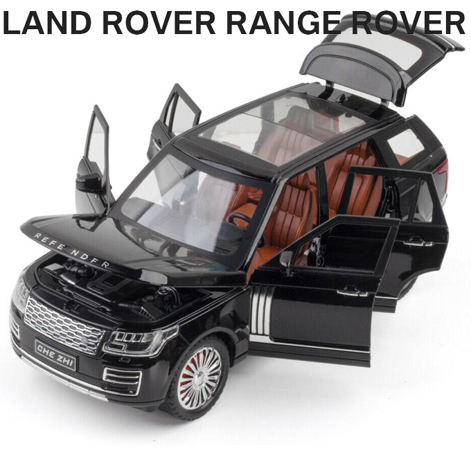Big Range Rover - Vogue 1:24 XLG Die Cast Metal Model Cars Collectable Alloy Luxury Toy Car 8 inch Black Die-Cast