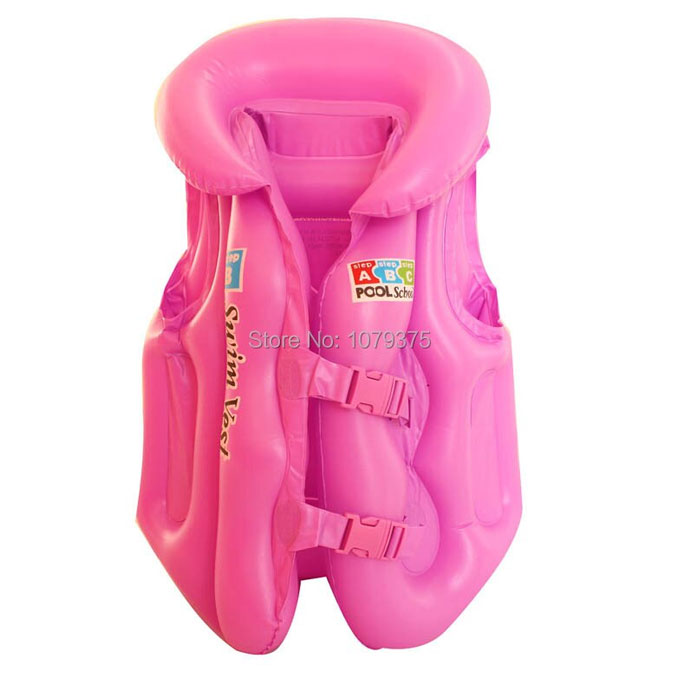 Inflatable Swimming Pool Vest Jacket for Kids - 18 inches - Pink