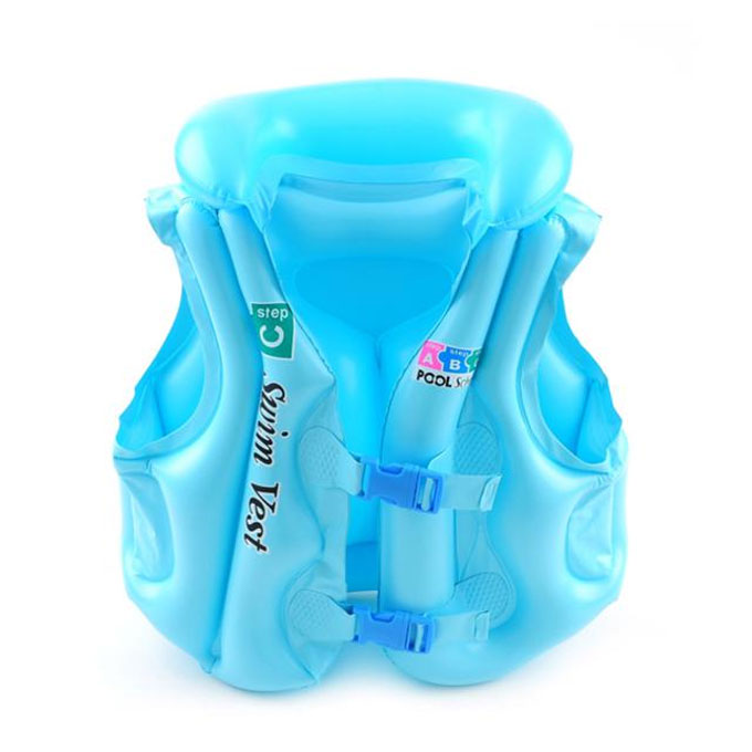 Inflatable Swimming Pool Vest Jacket for Kids - 24 inches - Blue