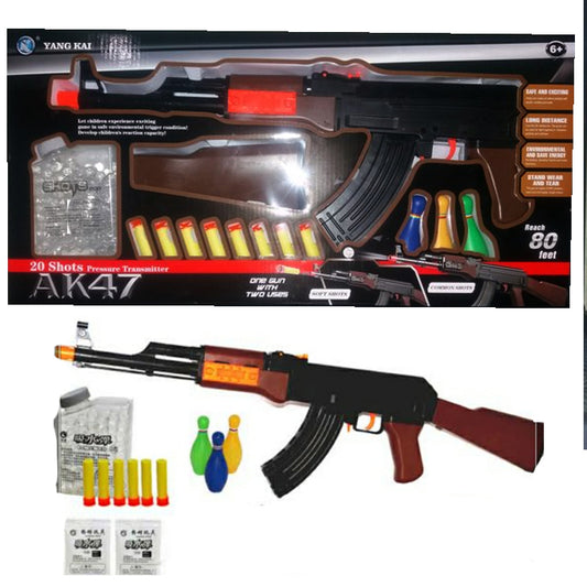 2 in 1 Water balls and dart Toygun For kids - Manual Reload