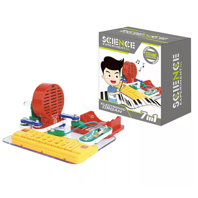 Kids Science Experiment DIY Kit Electronic Organ 7 in 1 Educational Learning Teaching Aid STEM Learning