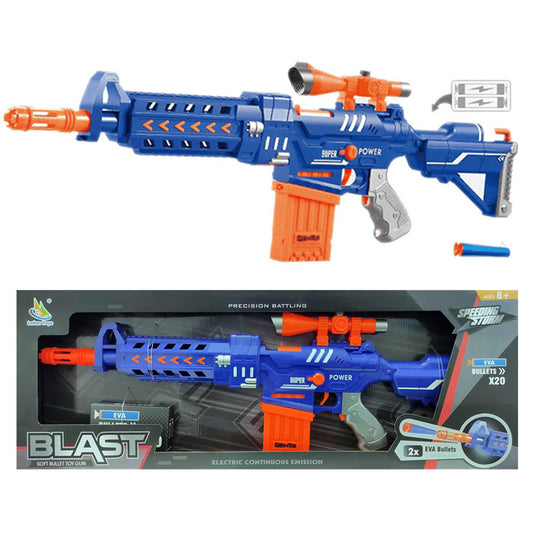 M16 Blaster Electric Nerf Machine Battery Operated Semi Auto Nerf Toy Gun With 20 Pcs Soft Darts