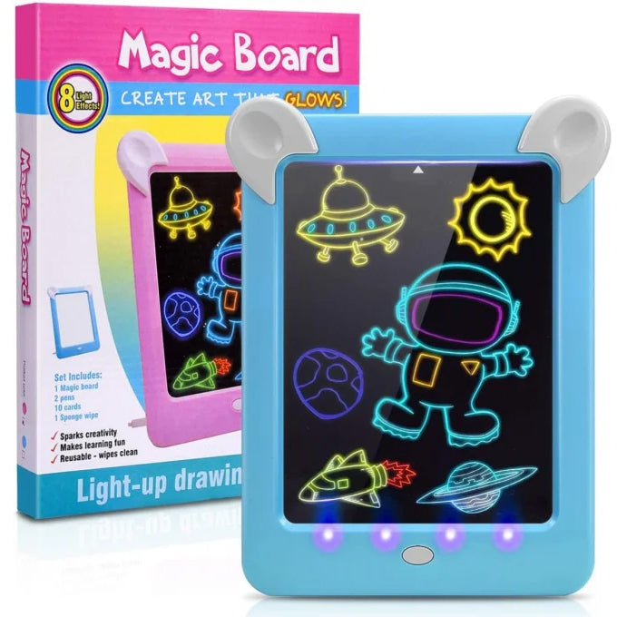 Magic Pad, Drawing Pad, Sketch Pad, Writing Pad for Kids. Create Art That Glows, Painting and Learning Tablet for Kids