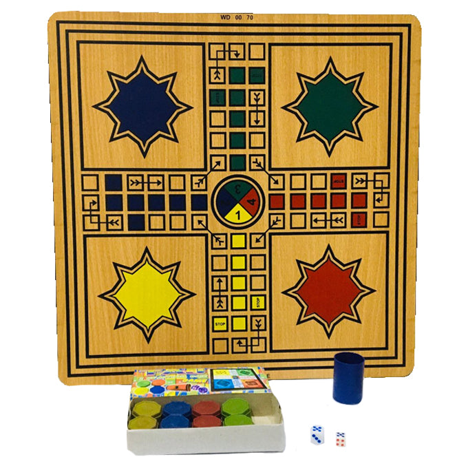 New Modern Wooden Board Ludo - 45mm -18 Inches