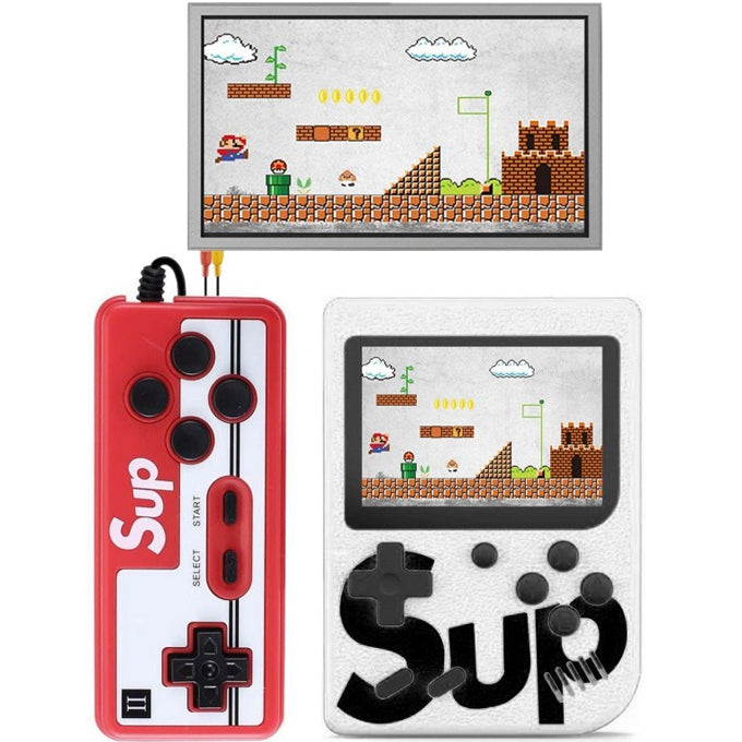 SUP - 2 Player Video Game 400 in 1 Portable Handheld Gaming Console - White