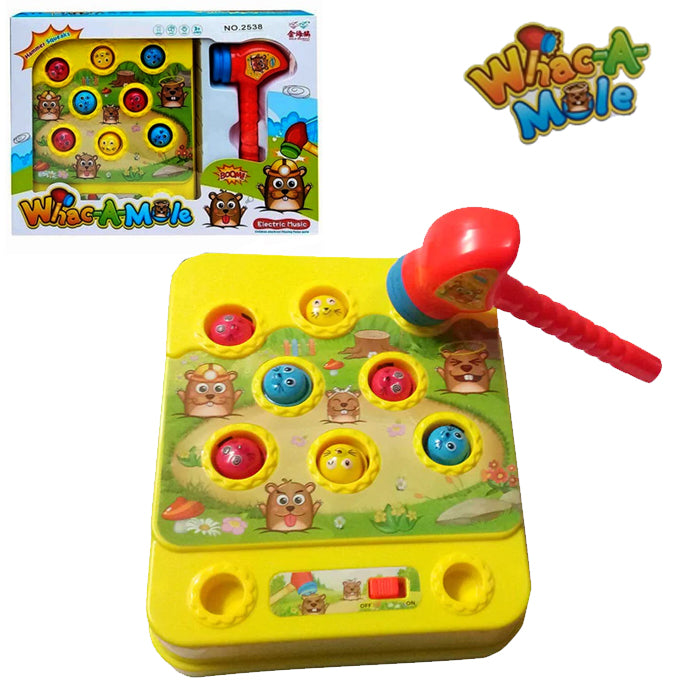 WHAC-A-MOLE Electronic Toy With Hammer Challenge Game Toy For Kids