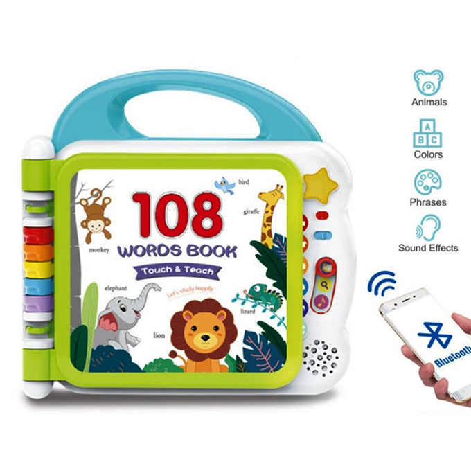 108 Kids Words Book with Bluetooth - Multi Color