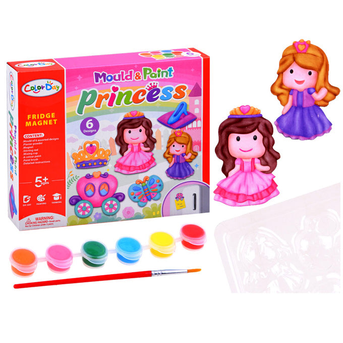 Mould &amp; Paint Princess Magnet - Craft Kit