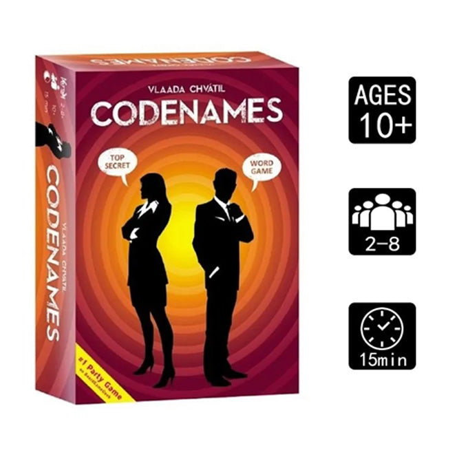 Codenames Board Game For Kids - 2 to 8 Players - Multi Color
