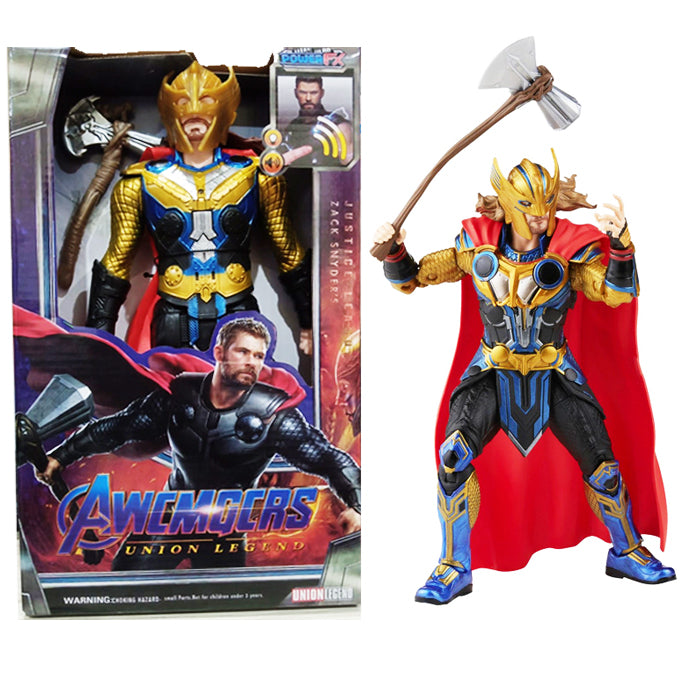 Avengers: Thor with Helmet Love and Thunder Action Figure - Toy For Kids- 11 inches