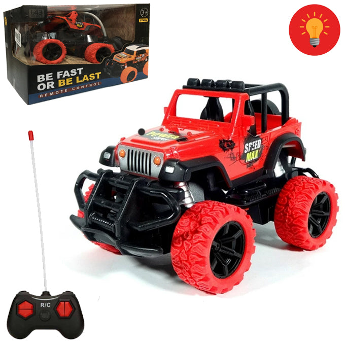 Remote Control Speed Max Jeep - 4 Channel - Assorted Design - Multi Color