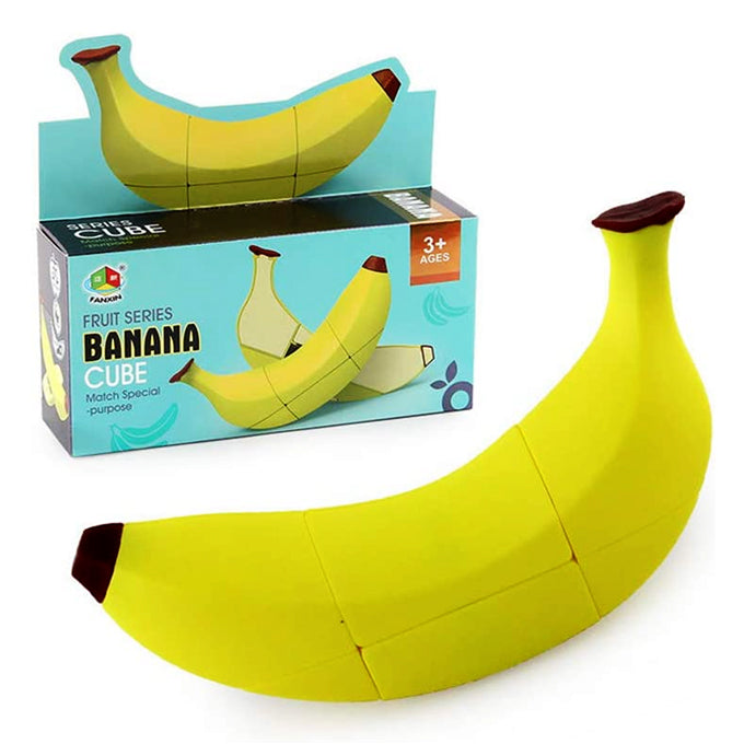 Rubik's Cube Fruits Series Banana Shape Magic Cube Special For Kids - Yellow