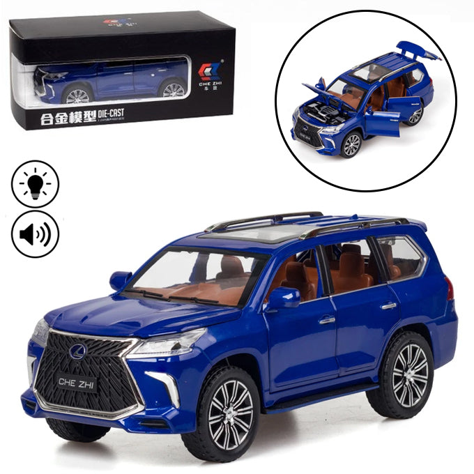 Lexus Die Cast Land Cruiser Prado SUV 1:24 Scale - Blue