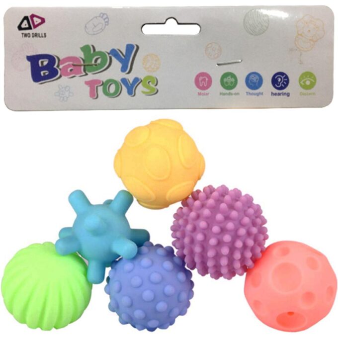 Corona Balls Pack Of 6 Baby Bath Toys - Multi Colors