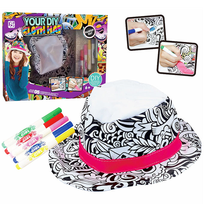 Your DIY Painting Cloth Hat 3 Different Colors - Painted Hat White