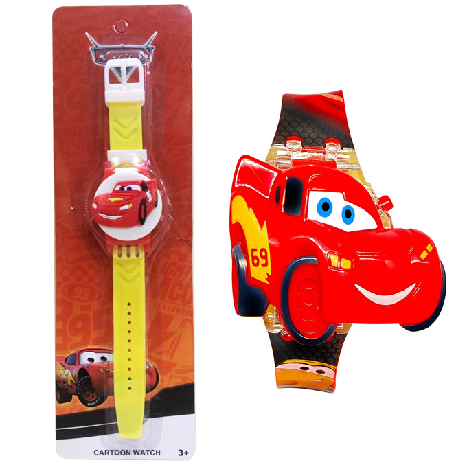 Mc Queen Wrist Watch For Boys - Red